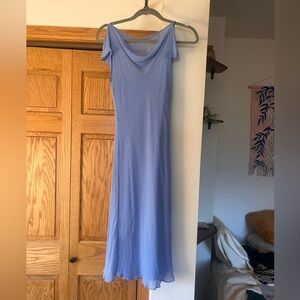 Express Light Blue cowl Neck Dress